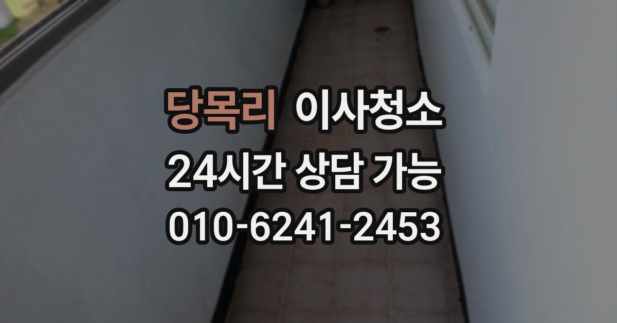 당목리 입주청소