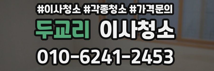 두교리 이사청소