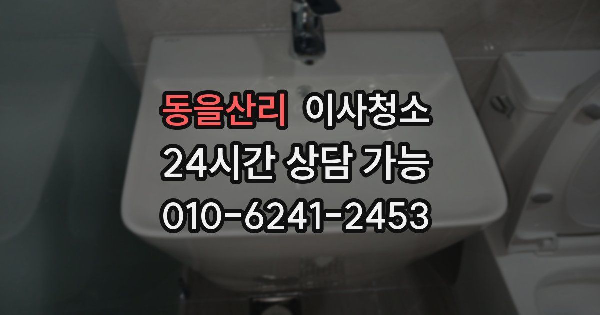 동을산리 입주청소