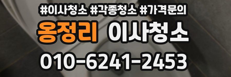 옹정리 이사청소