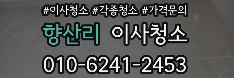 향산리 이사청소