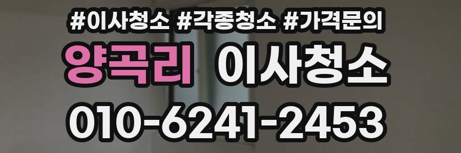 양곡리 이사청소