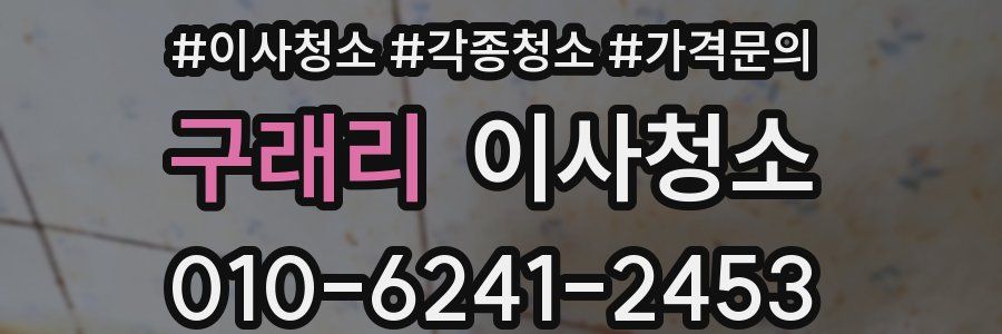 구래리 이사청소