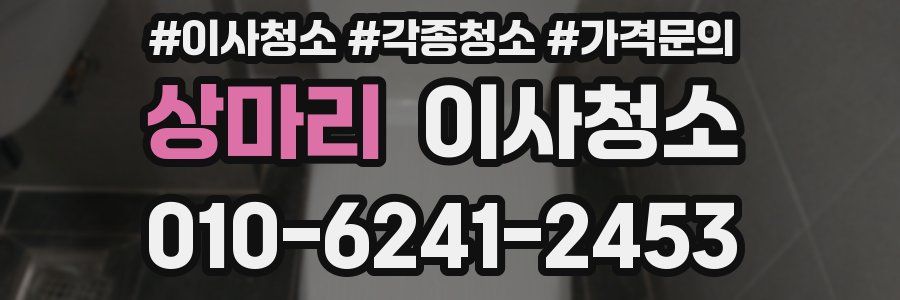 상마리 이사청소