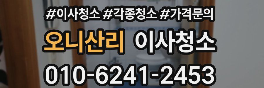 오니산리 이사청소