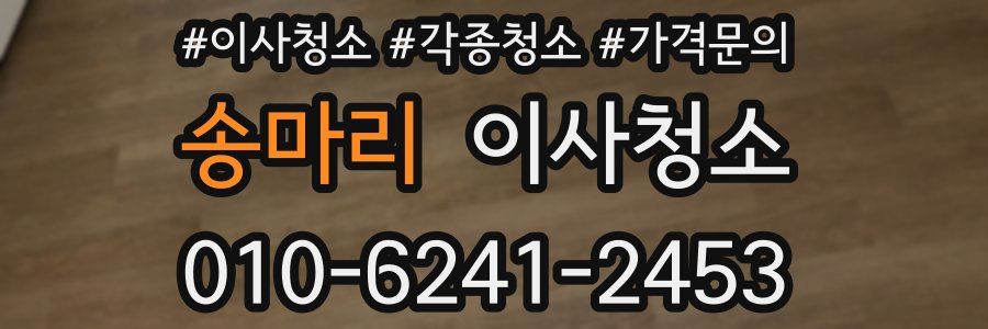 송마리 이사청소