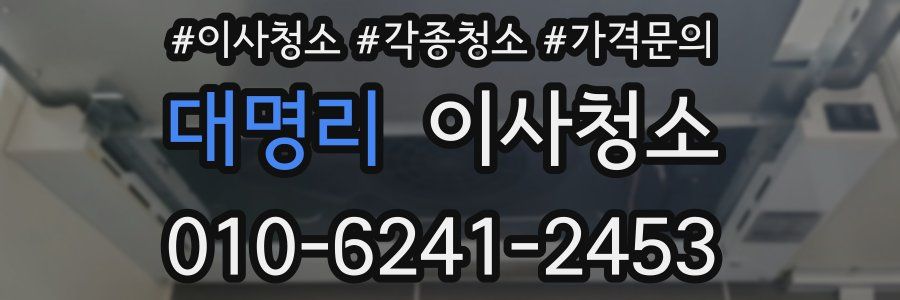 대명리 이사청소