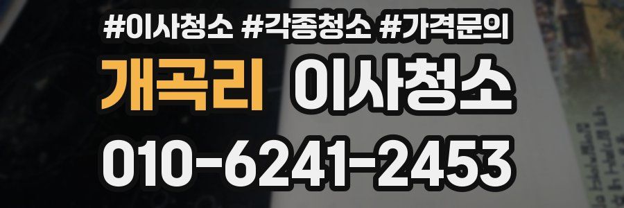 개곡리 이사청소