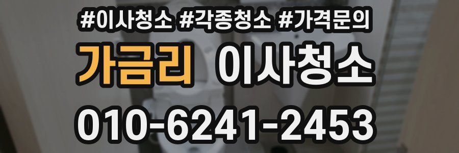 가금리 이사청소