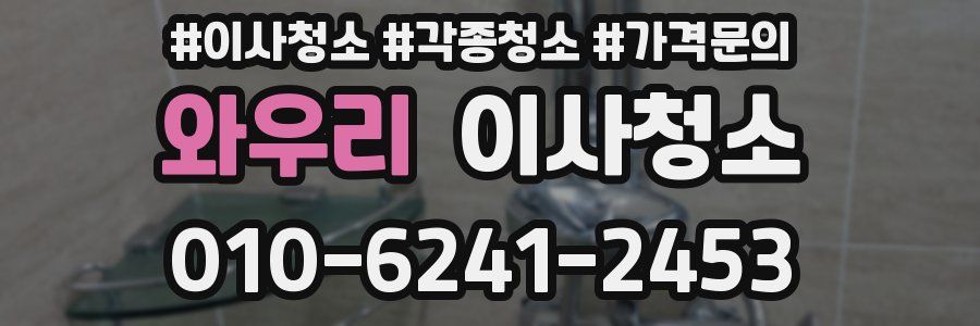 와우리 이사청소