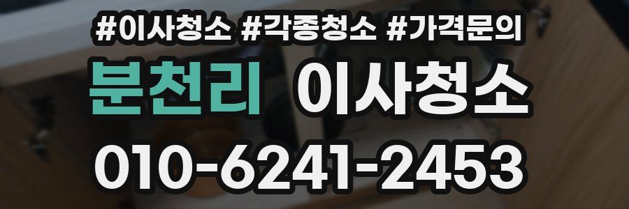 분천리 이사청소
