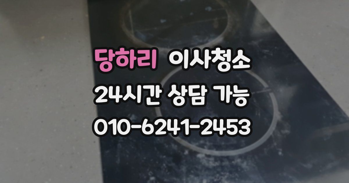 당하리 입주청소