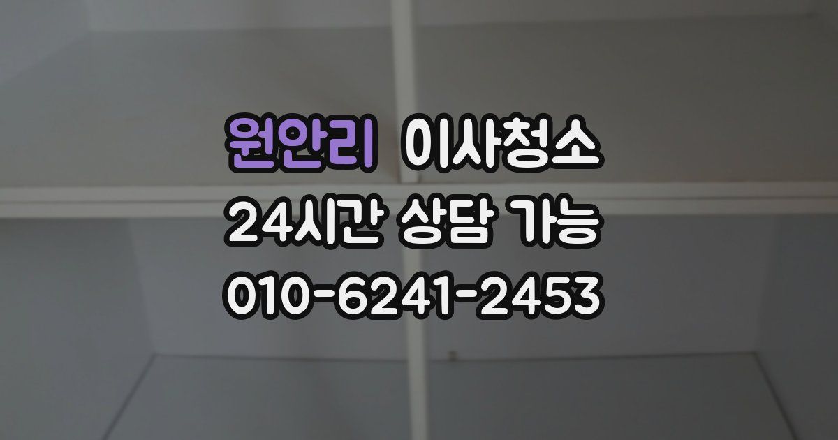 원안리 입주청소