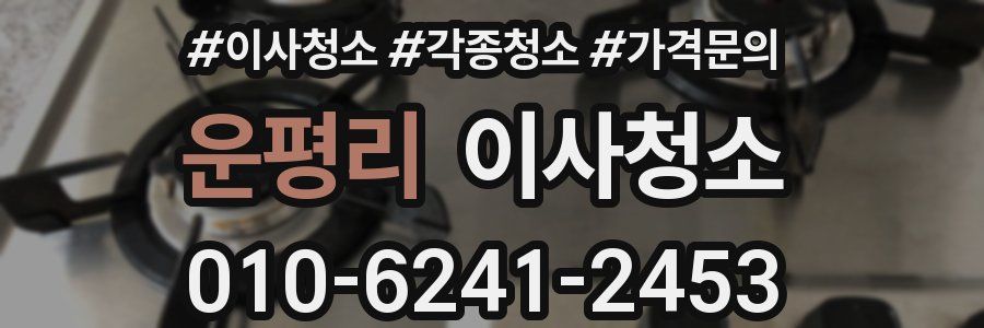 운평리 이사청소