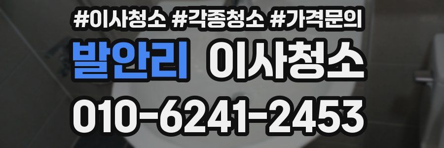 발안리 이사청소