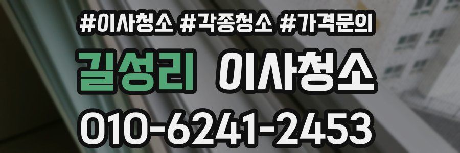 길성리 이사청소