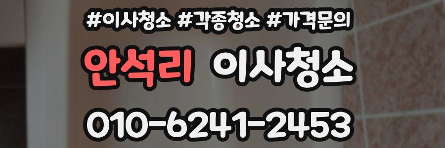 안석리 이사청소