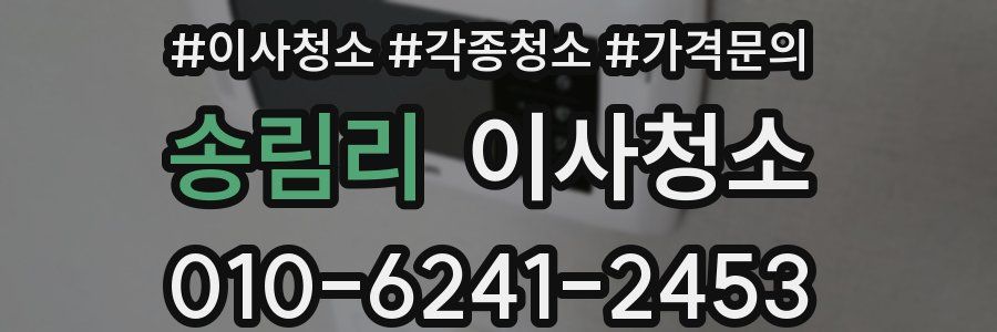 송림리 이사청소