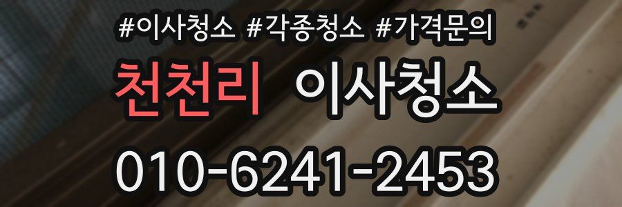 천천리 이사청소