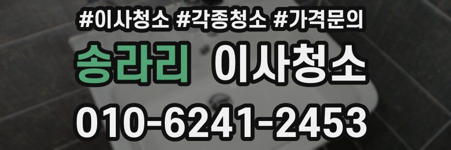 송라리 이사청소