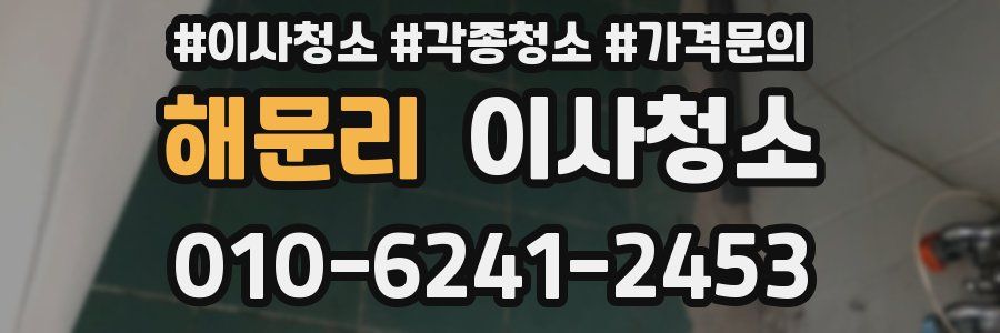 해문리 이사청소