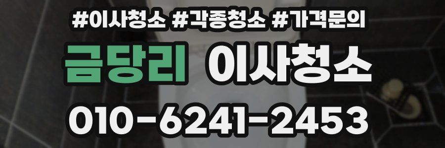 금당리 이사청소