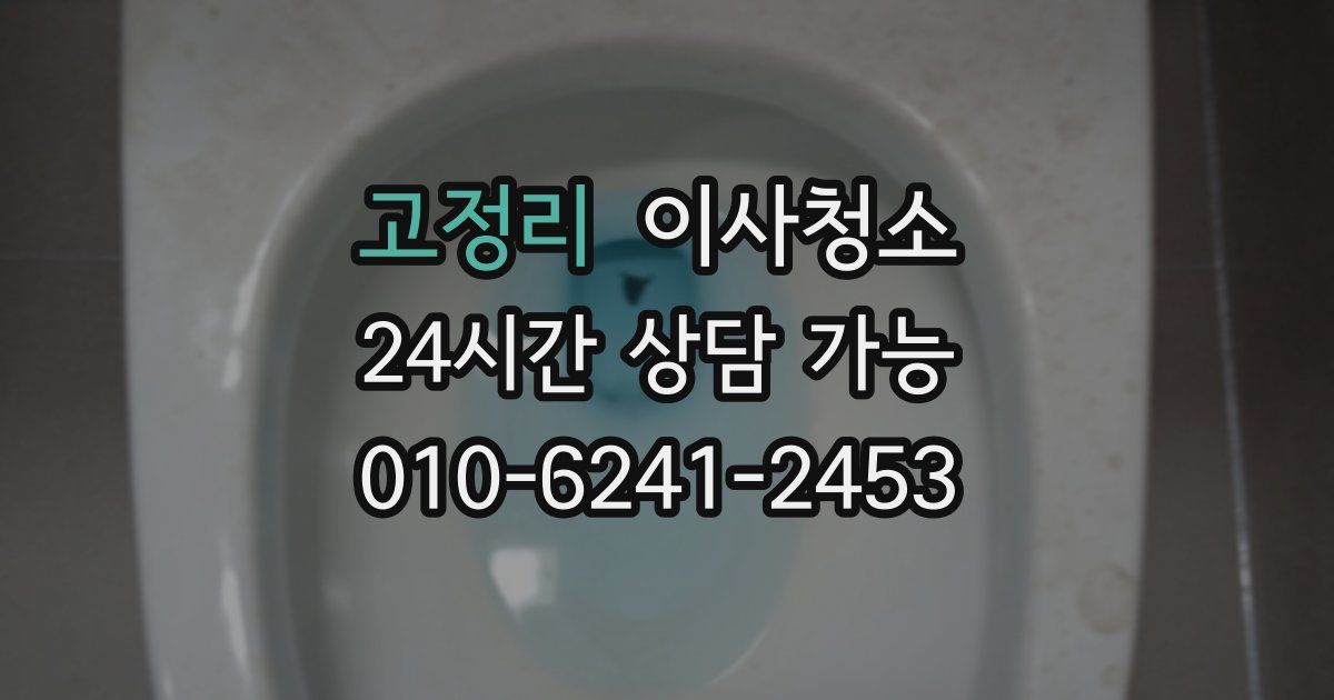 고정리 입주청소