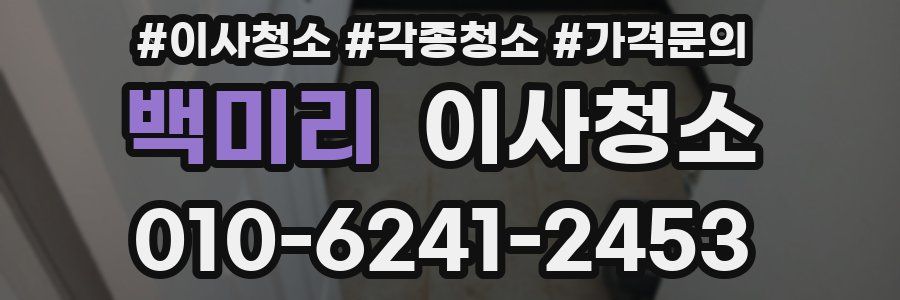 백미리 이사청소