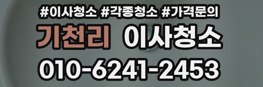 기천리 이사청소