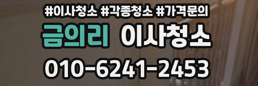 금의리 이사청소