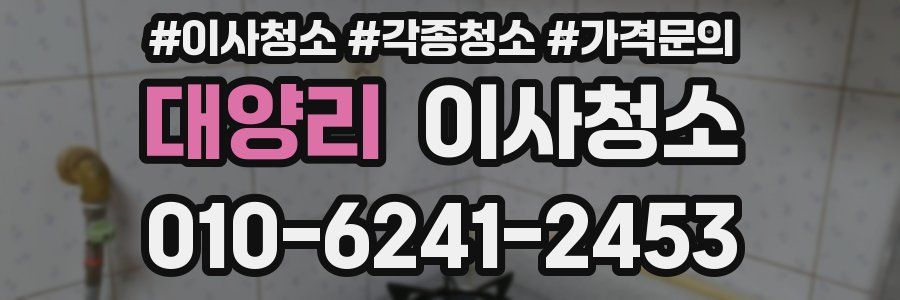 대양리 이사청소