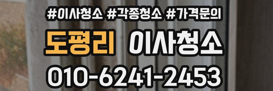 도평리 이사청소