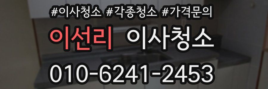 이선리 이사청소