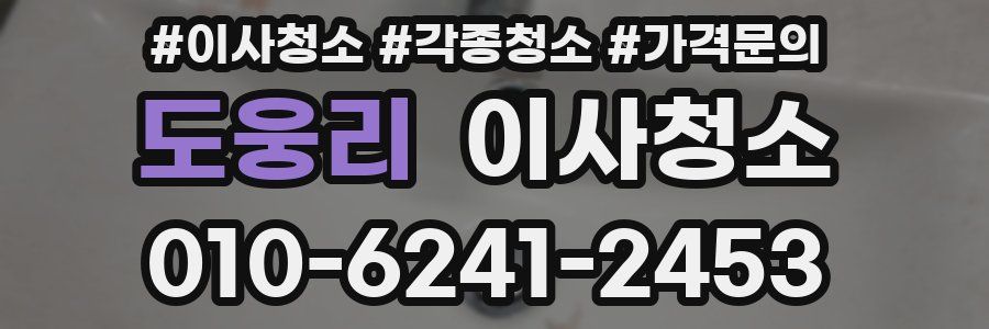 도웅리 이사청소