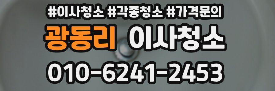 광동리 이사청소