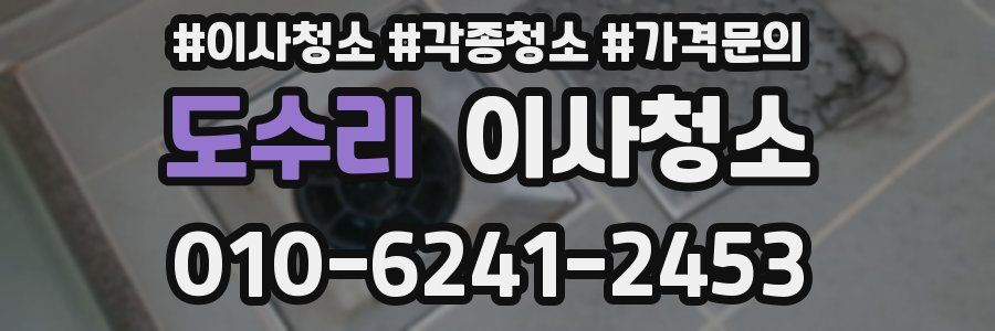 도수리 이사청소