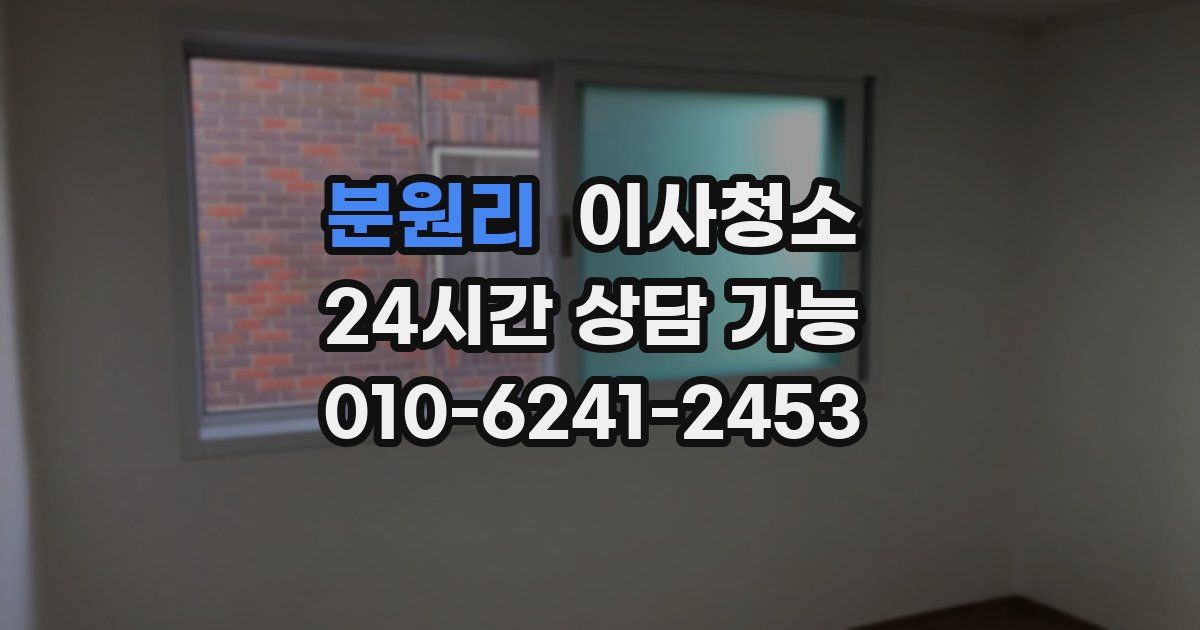 분원리 입주청소