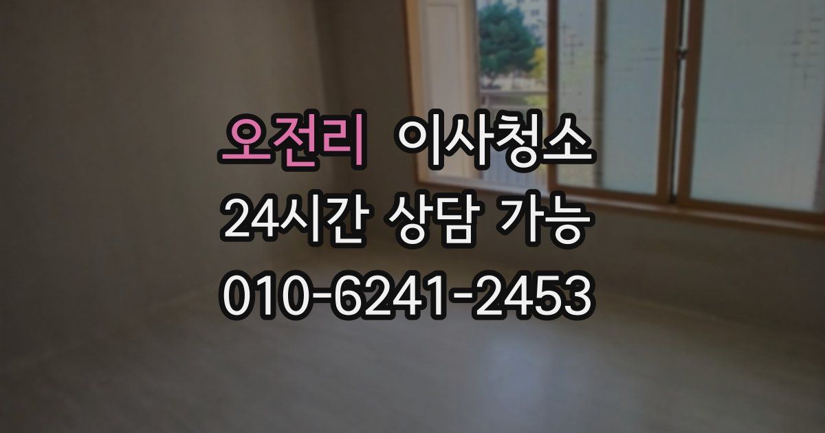 오전리 입주청소