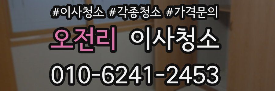 오전리 이사청소