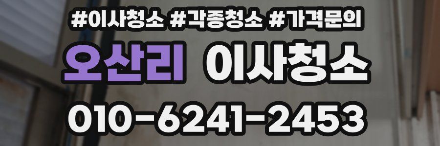 오산리 이사청소