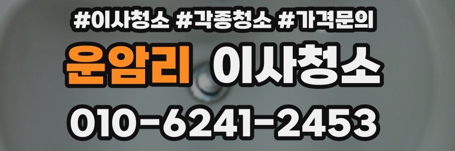 운암리 이사청소