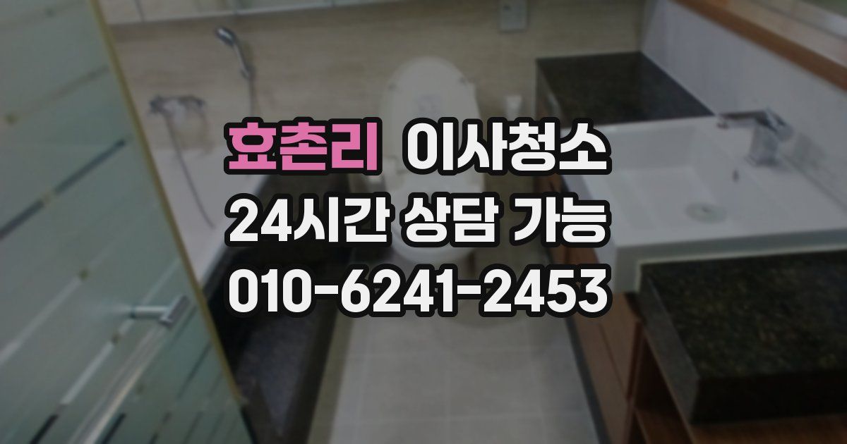 효촌리 입주청소