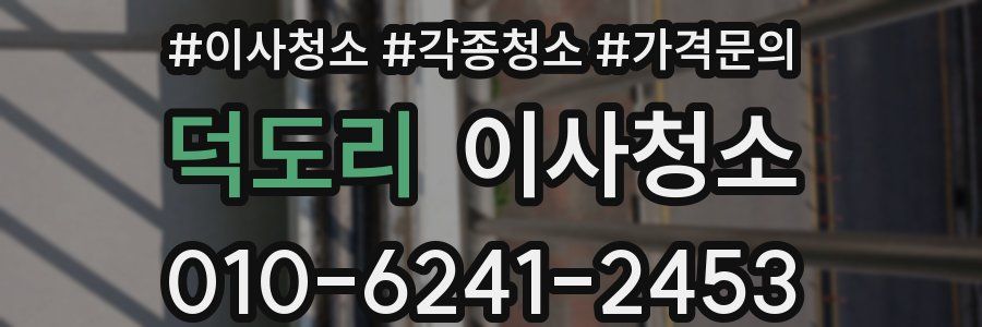 덕도리 이사청소