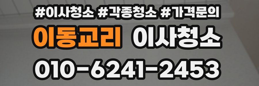 이동교리 이사청소