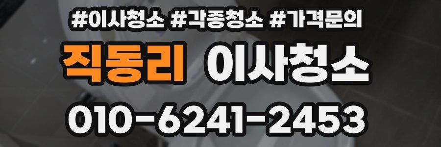 직동리 이사청소