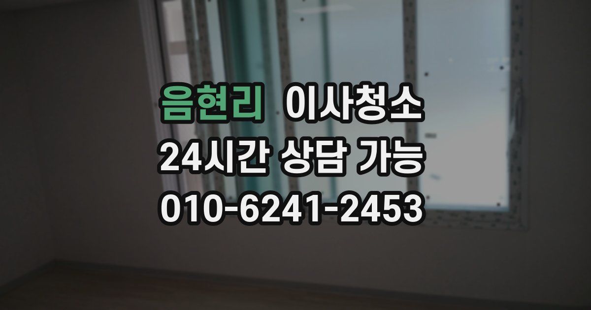 음현리 입주청소