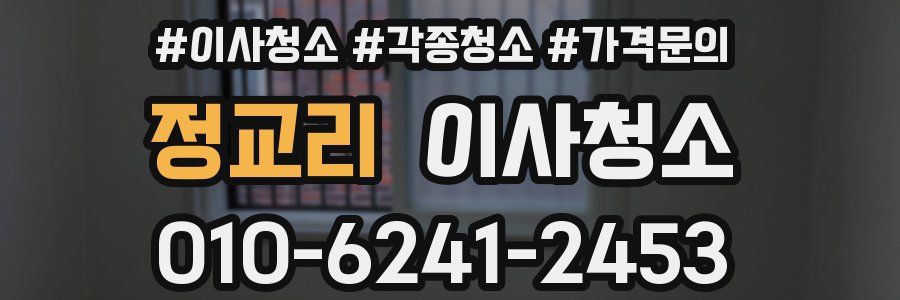 정교리 이사청소