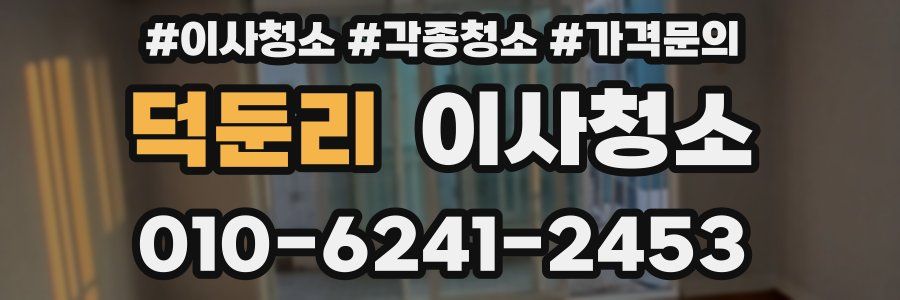 덕둔리 이사청소