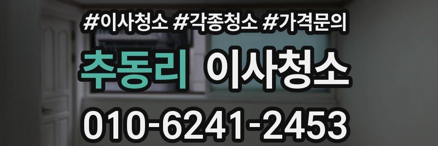 추동리 이사청소