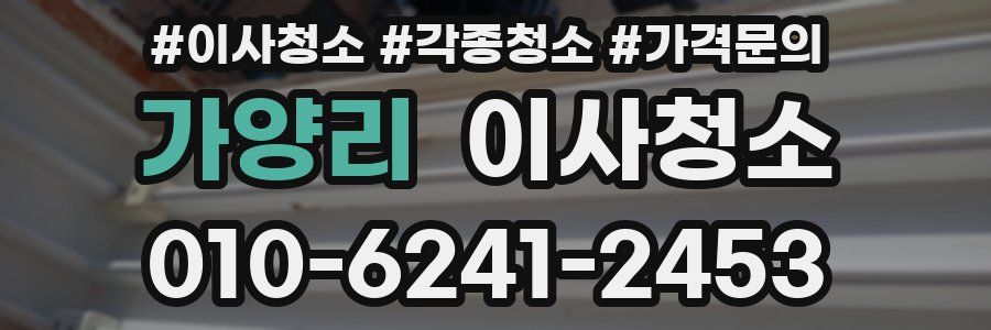 가양리 이사청소